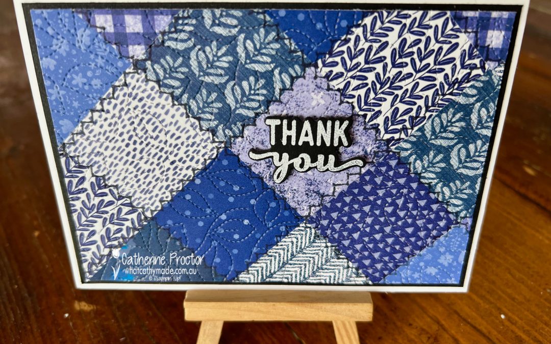 Bronwyn’s Birthday Blog Hop #3 – Inky Blues card